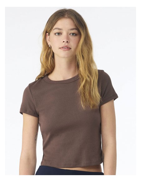BEL-1010-Womens Micro Rib Baby Tee 2